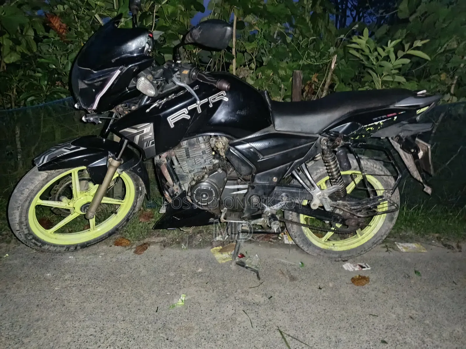 টিভিএস আপাচি আরটিআর ১৬০ টুভি ২০১৯ ব্ল্যাক