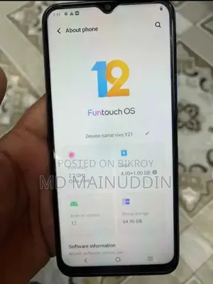 Vivo Y21 64 GB Blue