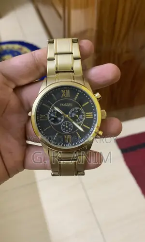 Fossil Gold-Tone Chronograph Watch for Sell