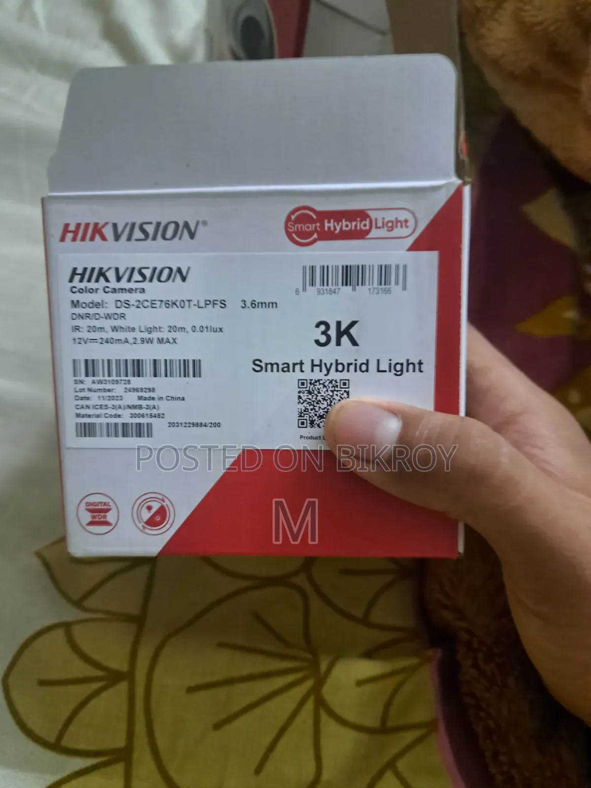 New Sealed Hikvision DS-2CE76K0T-LPFS CCTV Camera | 2.8mm | Audio