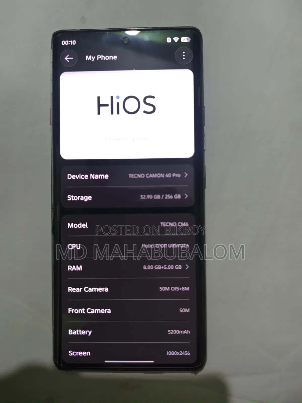 Tecno Camon 40 Pro 4G 256 GB Green