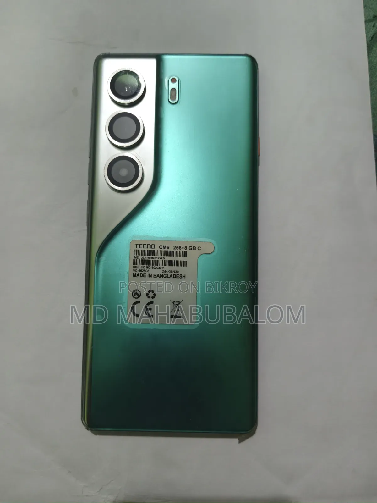 Tecno Camon 40 Pro 4G 256 GB Green