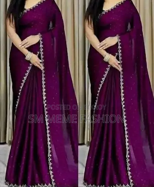 Georgette Sharee With Blouse Piece