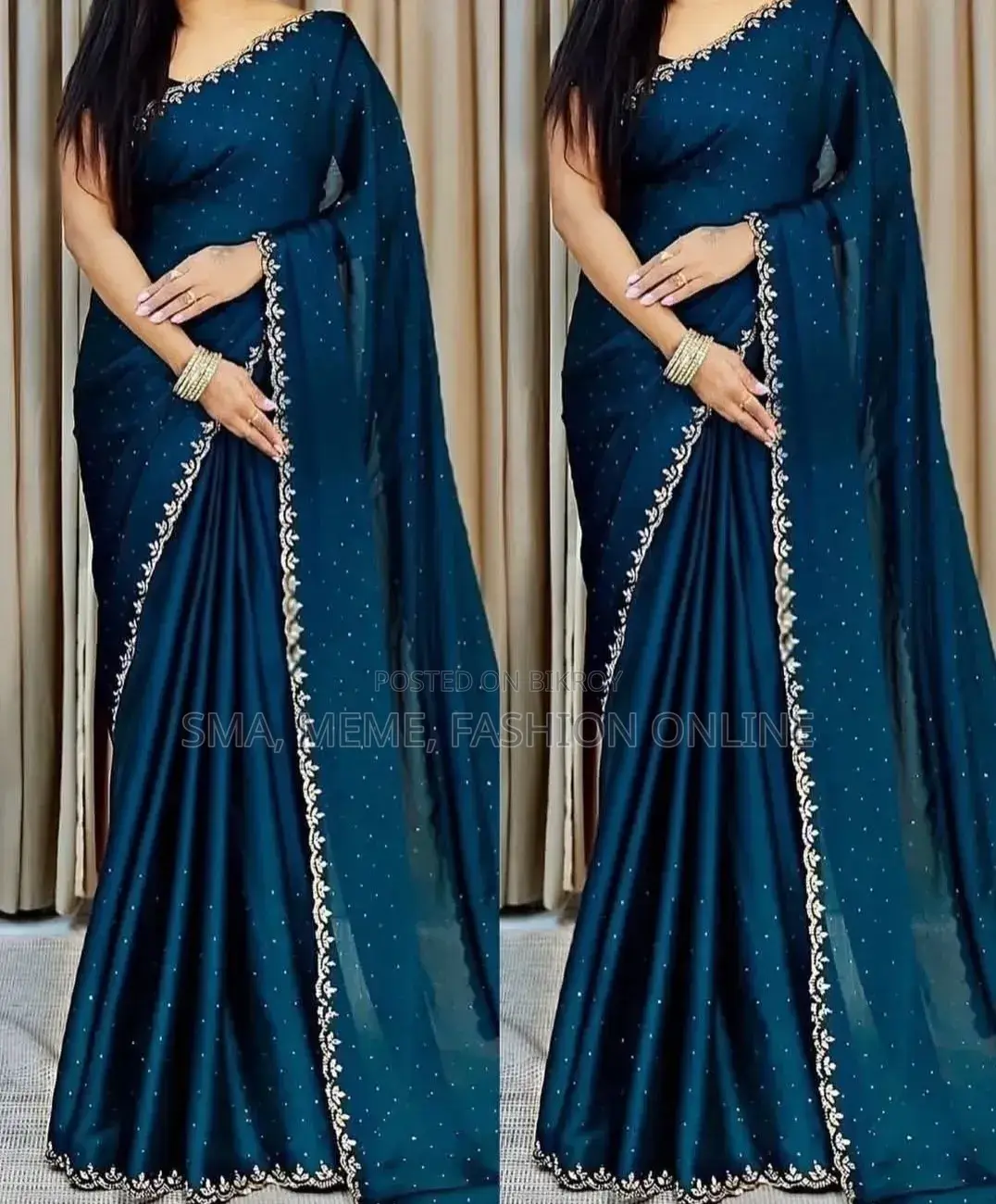 Georgette Sharee With Blouse Piece