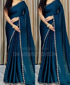 Georgette Sharee With Blouse Piece