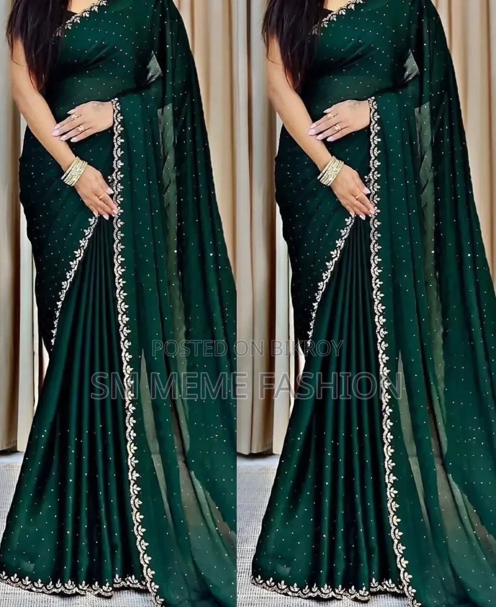 Georgette Sharee With Blouse Piece