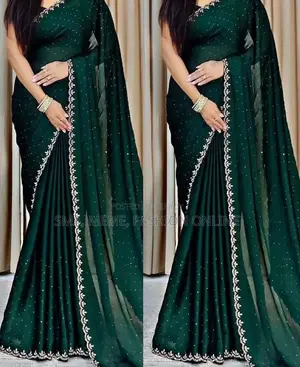 Georgette Sharee With Blouse Piece
