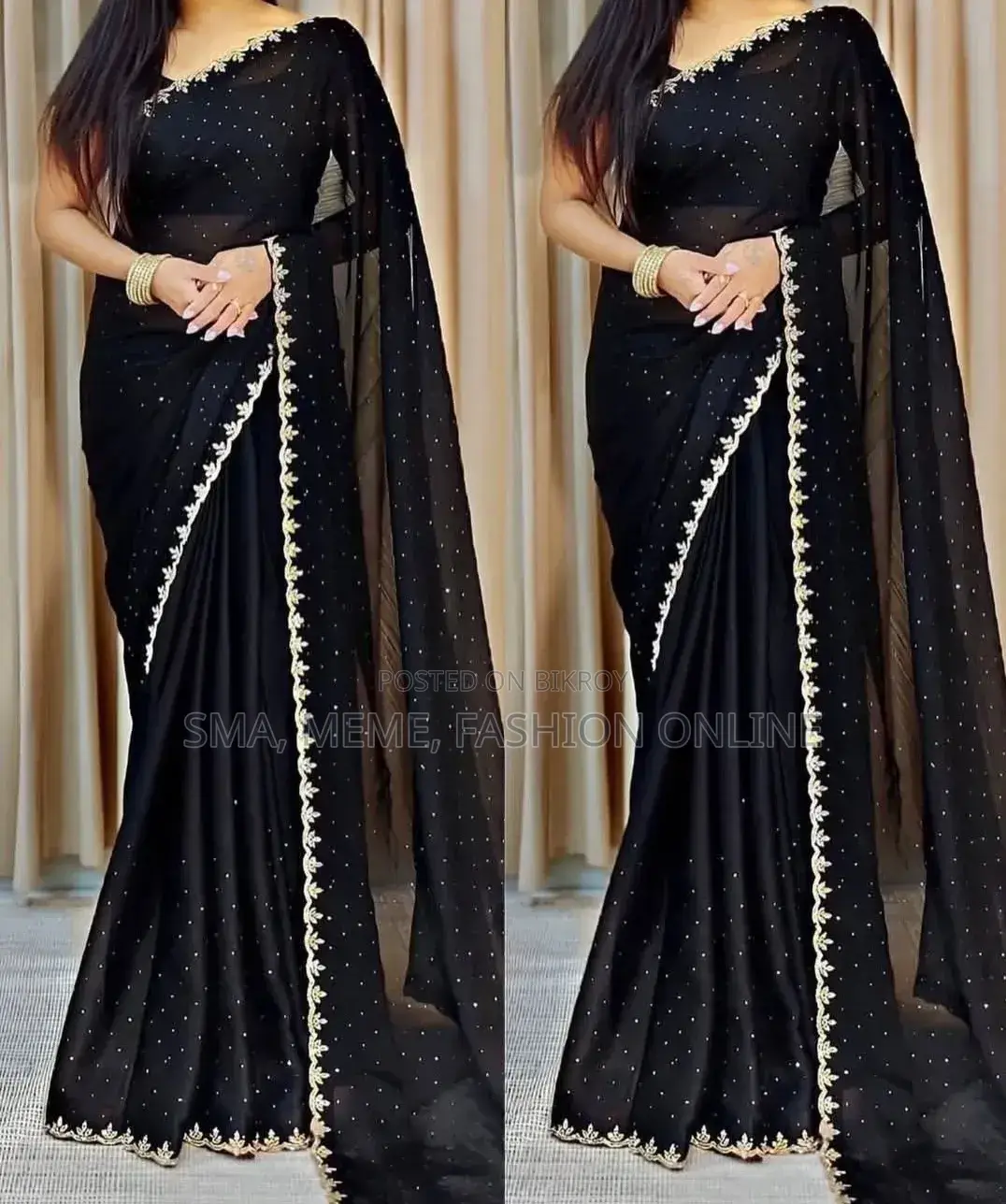 Georgette Sharee With Blouse Piece