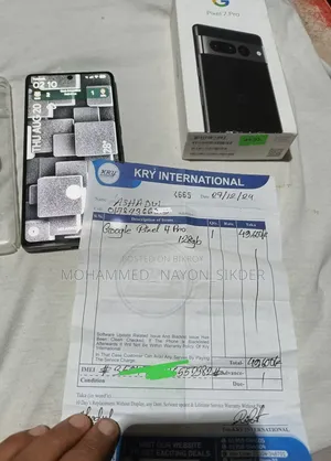 গুগল পিক্সেল ৭ প্রো ১২৮ জিবি ব্ল্যাক
