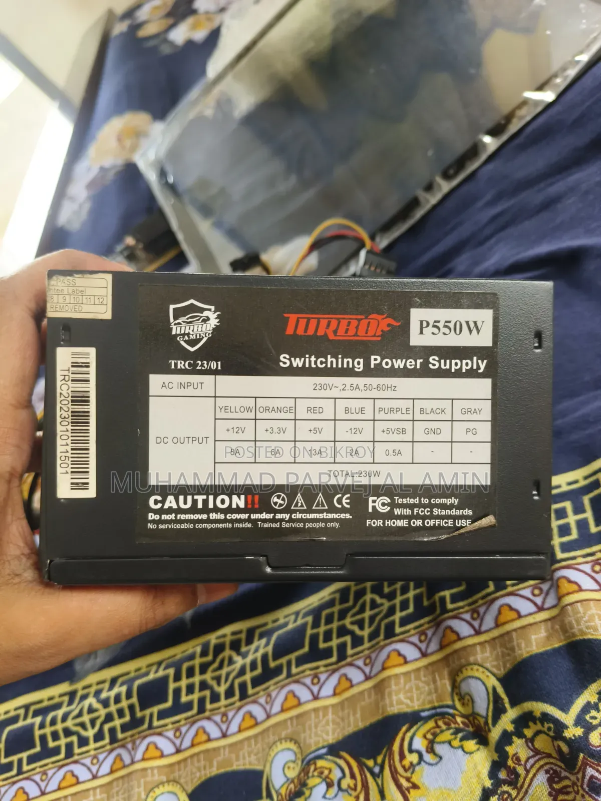 Turbo Gaming P550W Power Supply