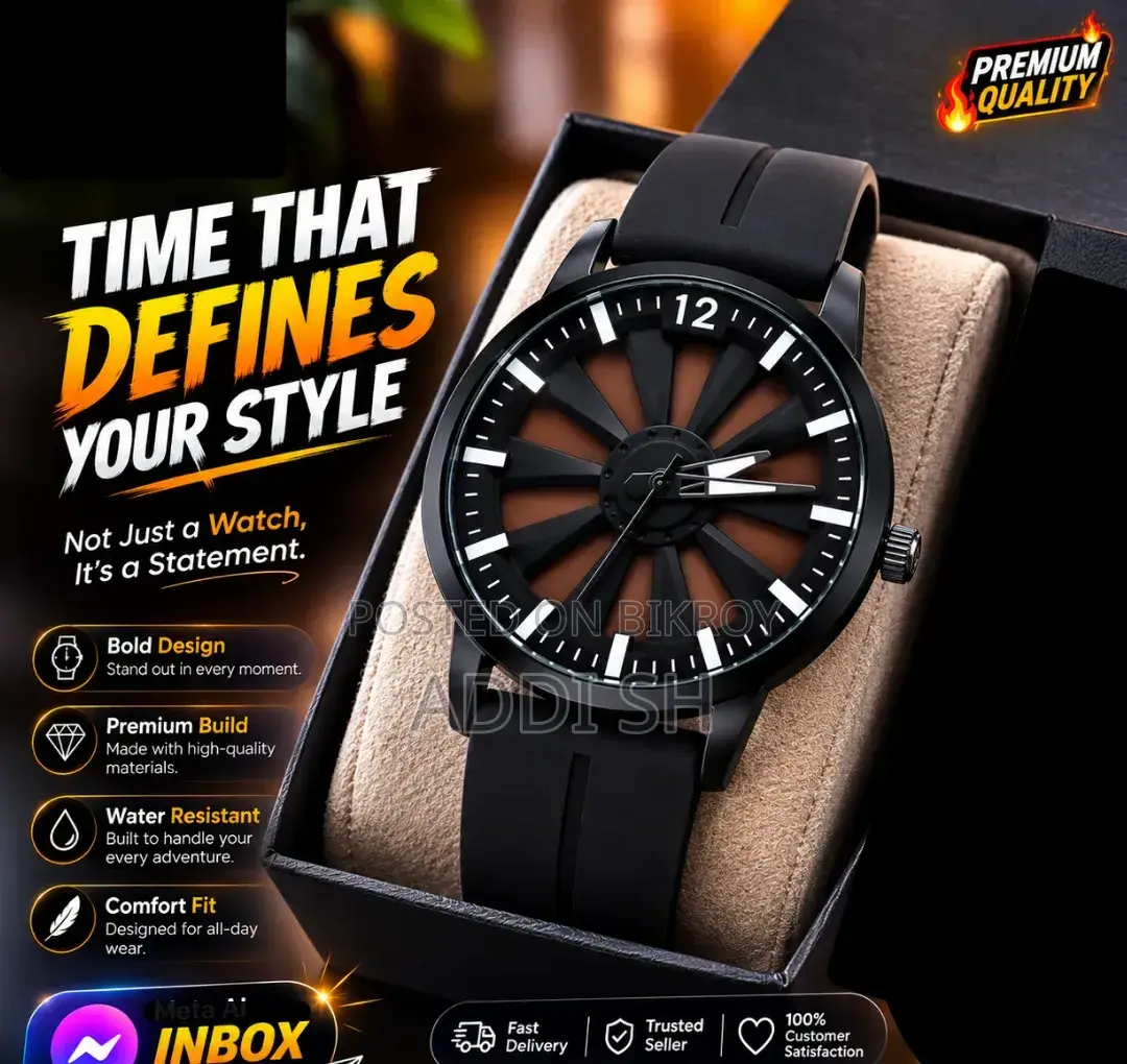 Premium Black Stylish Watch