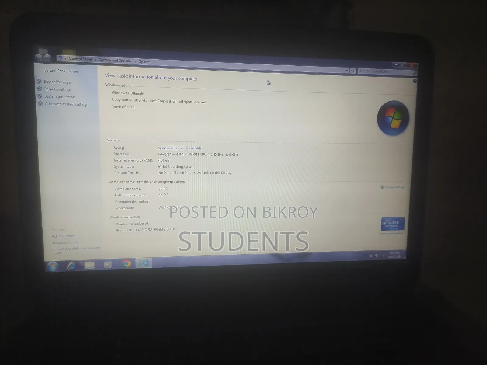 Laptop Dell Inspiron 4000 2GB AMD SSD 350GB