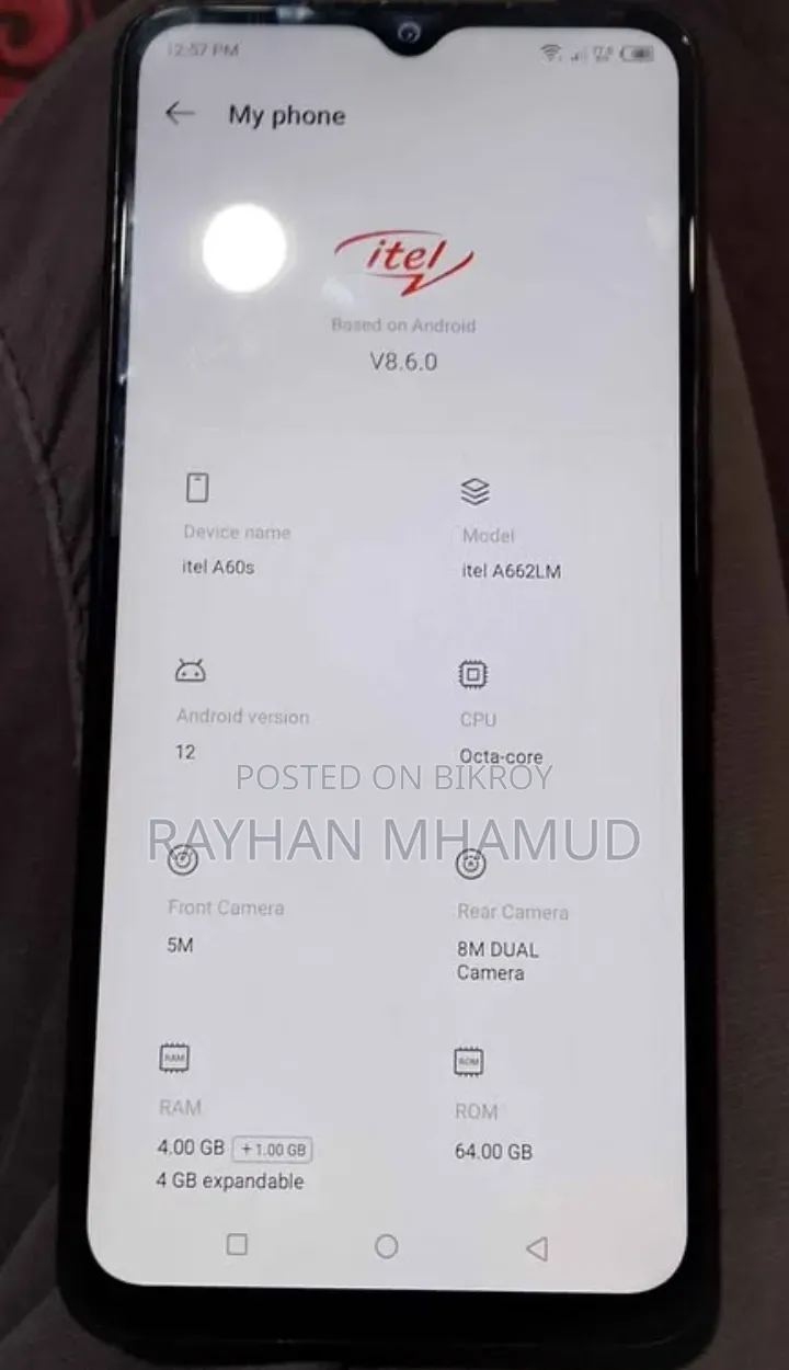Itel A60S 64 GB Blue
