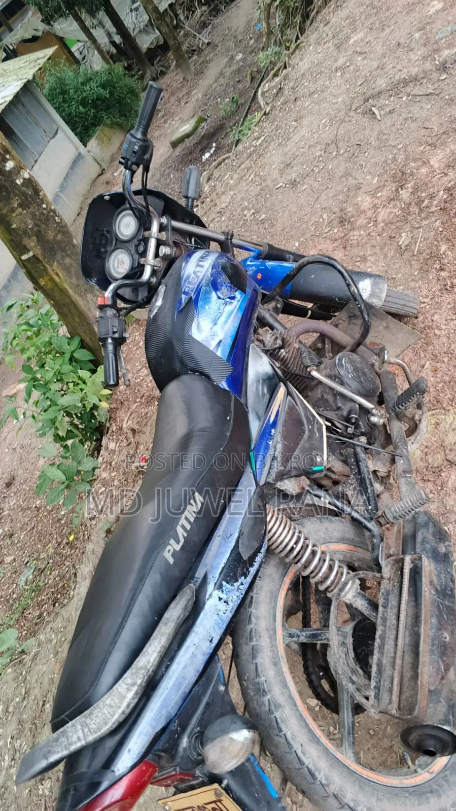 বাজাজ প্লাটিনা ১০০ ২০১৩ নীল