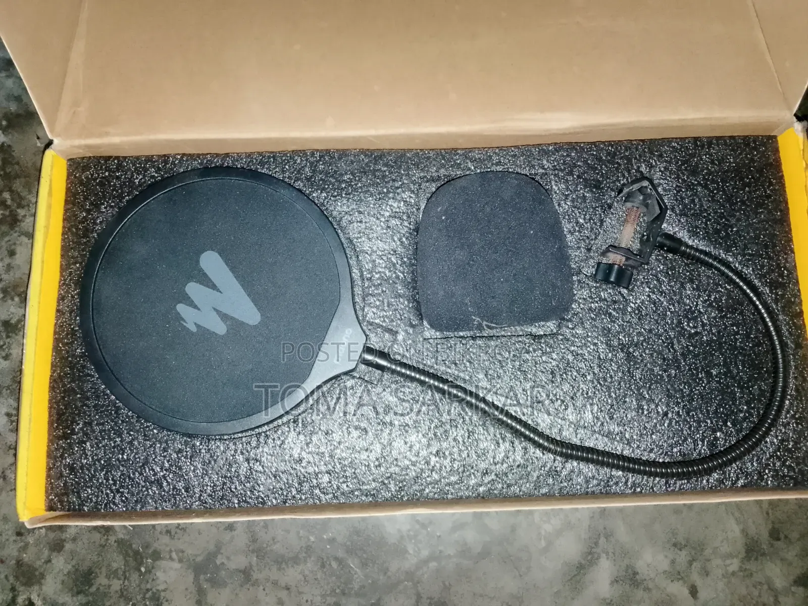 Condenser microphone and professional studio sound guard