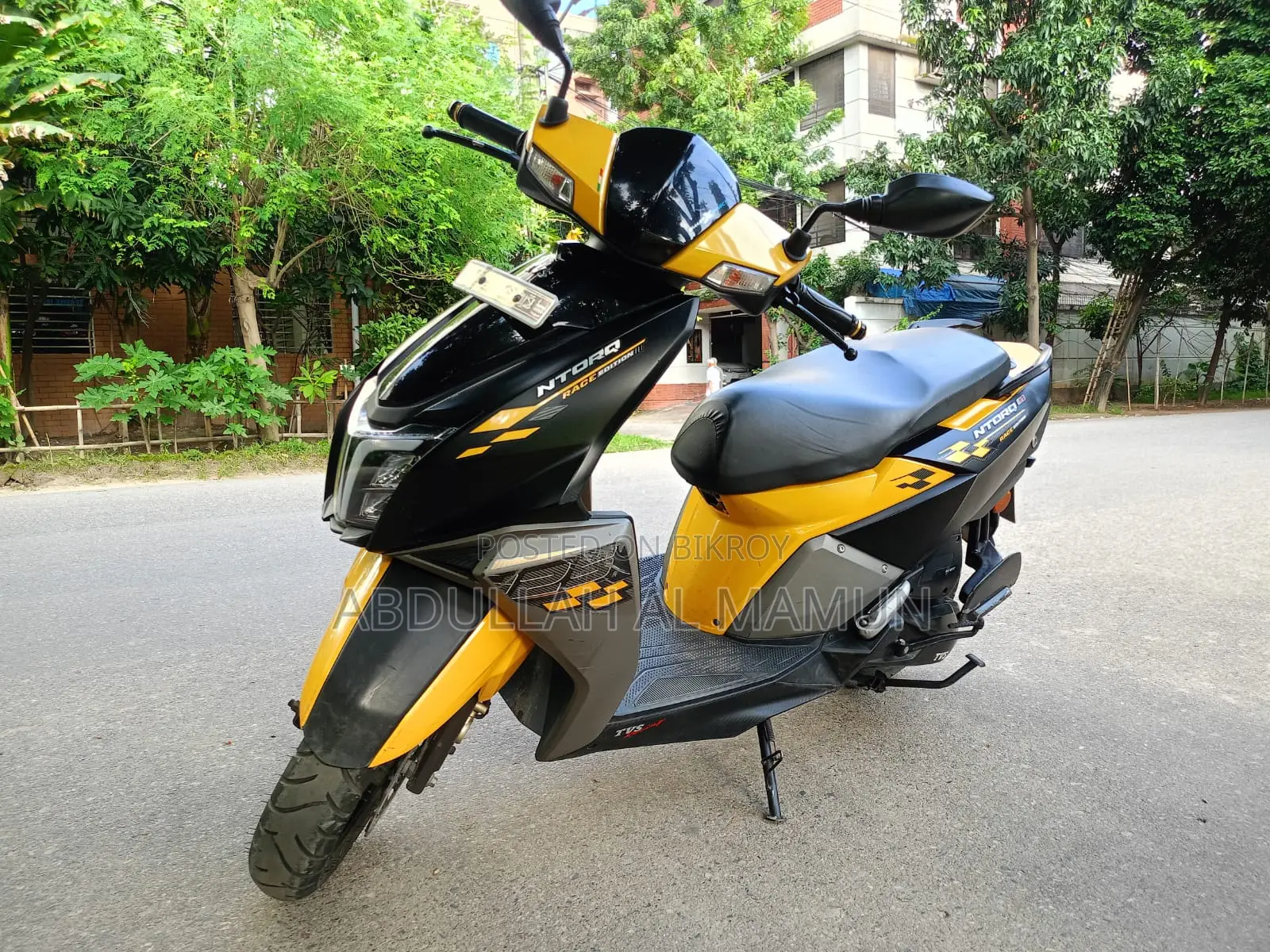 TVS Ntorq 125 2021 Yellow
