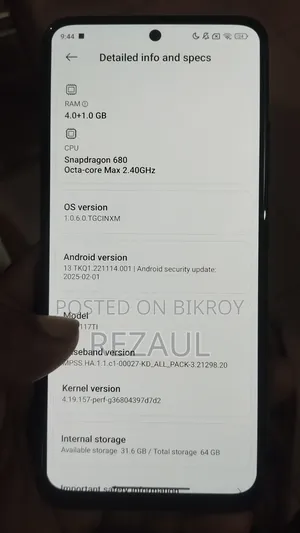 Xiaomi Redmi Note 11 64 GB Black