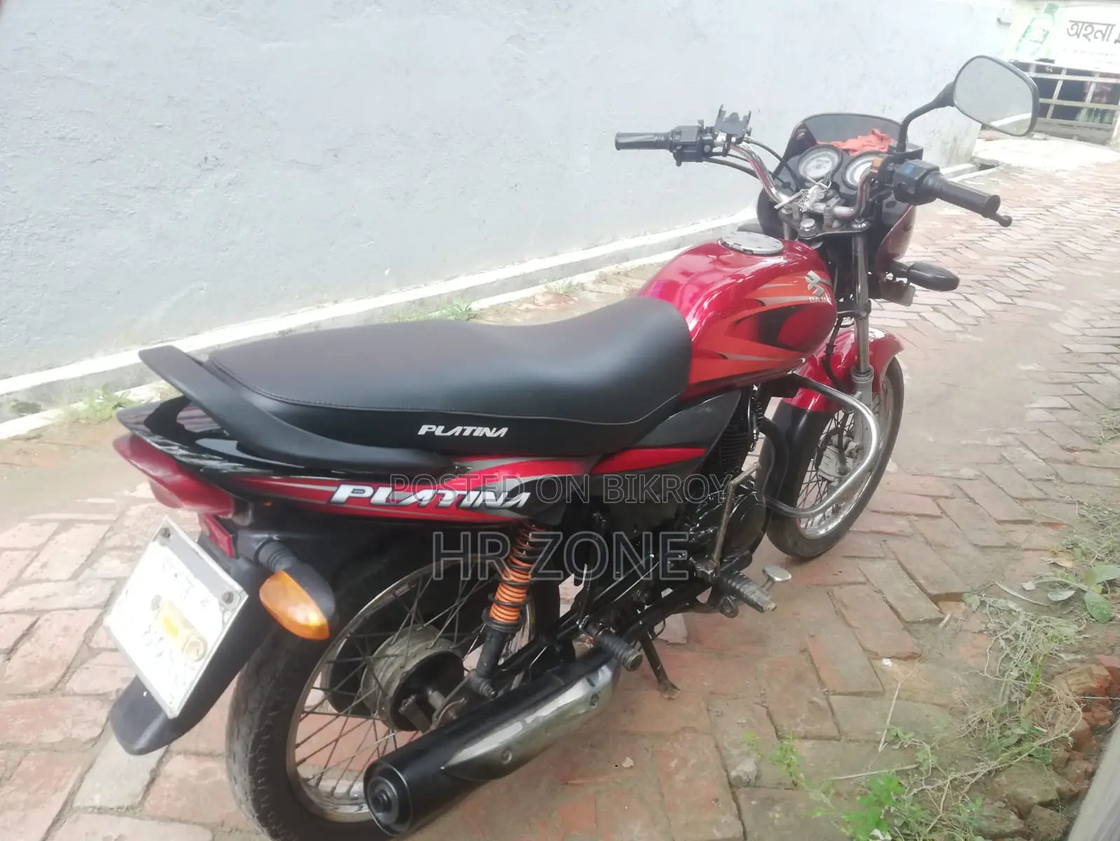 বাজাজ প্লাটিনা ১০০ ২০১৪ লাল
