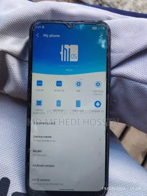 টেকনো স্পার্ক ৬ এয়ার ৩২ জিবি ব্লু