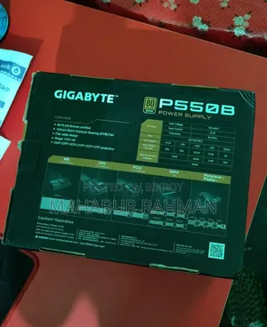 গিগাবাইট P550B 550W 80 প্লাস ব্রোঞ্জ সার্টিফাইড পাওয়ার সাপ্লাই