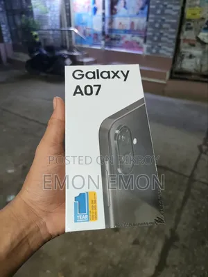 নতুন স্যামসাং গ্যালাক্সি এ০৭ ৪জি ৬৪ জিবি ব্ল্যাক