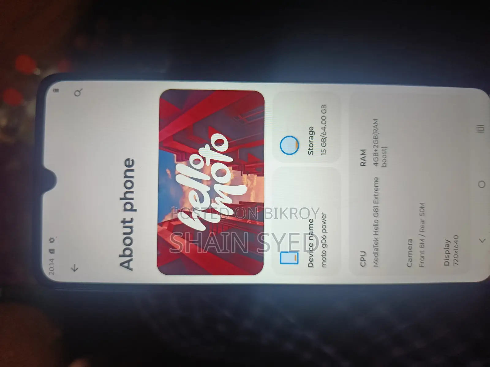 Motorola Moto G06 Power 128 GB Blue