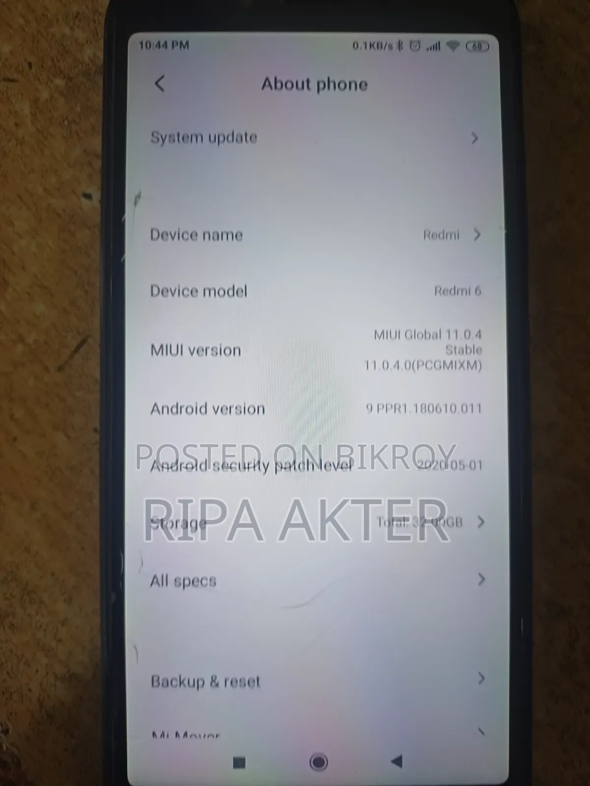 Xiaomi Redmi 6 32 GB Black