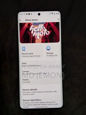 মোটোরোলা এজ ৬০ ফিউশন ১২৮ জিবি ব্লু