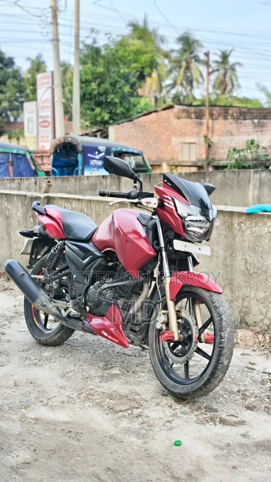 New TVS Apache RTR 160 2V 2020 Red