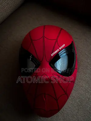 Spider-Man Mask | Chin Controlled Movable Eyes | Realistic Cosplay Mask