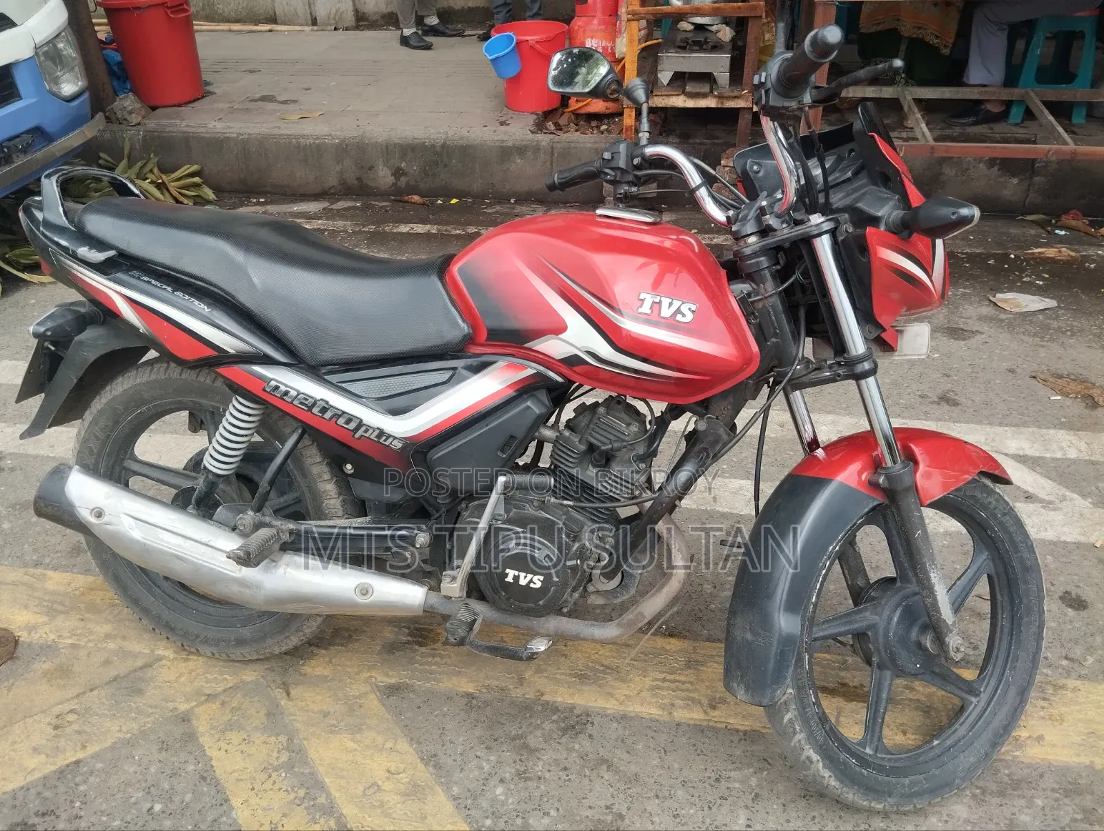 TVS Metro Plus 2018 Red