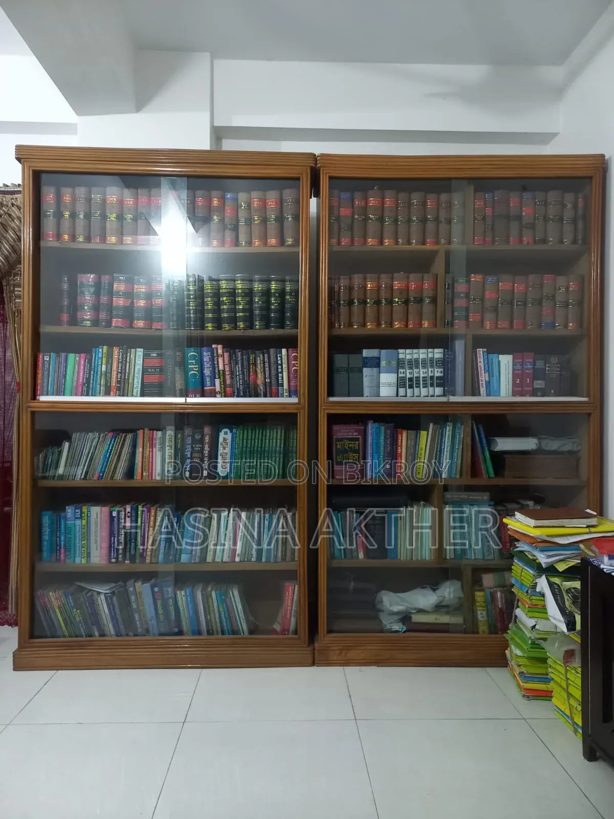 শেগুন কাঠের বুকশেলফ