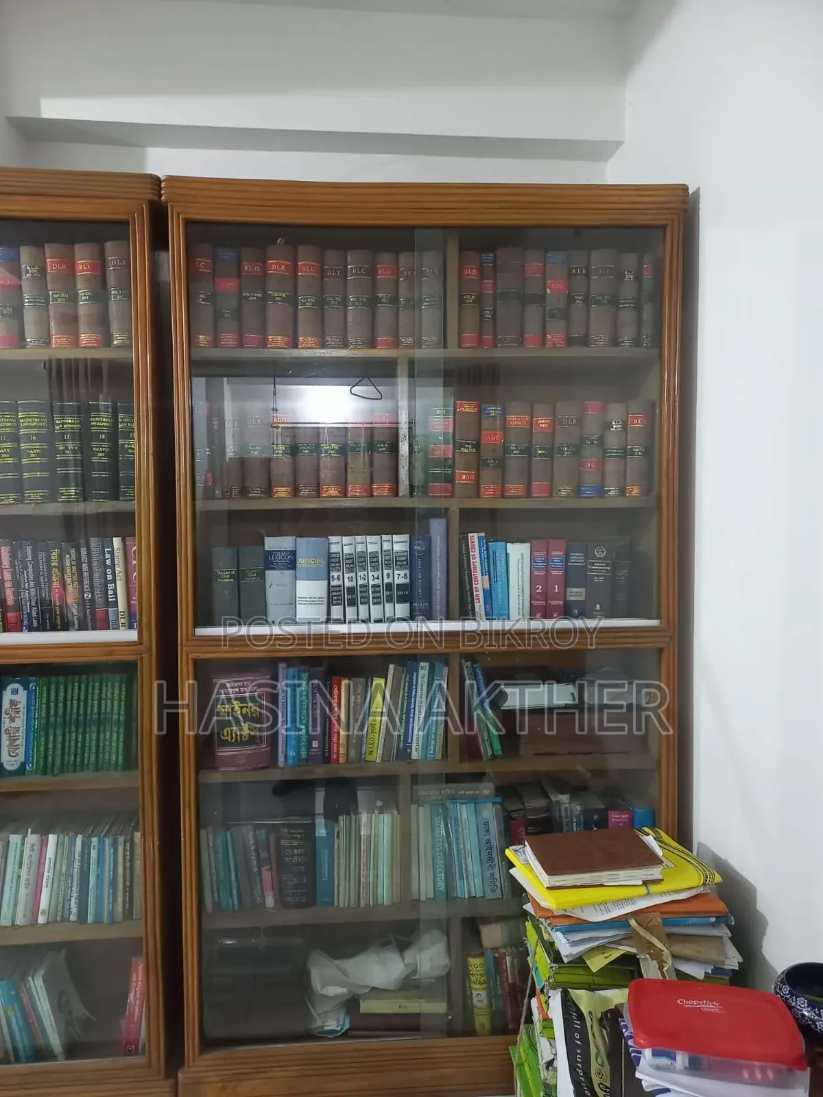 শেগুন কাঠের বুকশেলফ