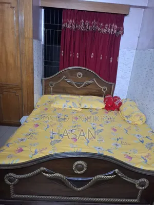 Teak Wood Bed and Dressing Table for Sale