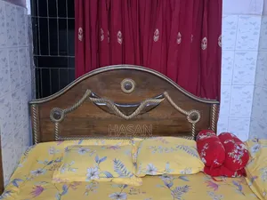 Teak Wood Bed and Dressing Table for Sale