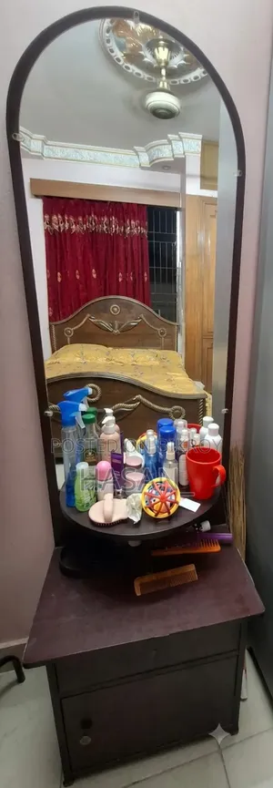 Teak Wood Bed and Dressing Table for Sale