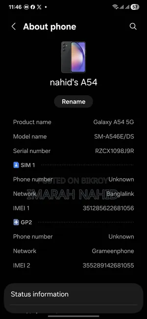 Samsung Galaxy A54 5G 128 GB Black
