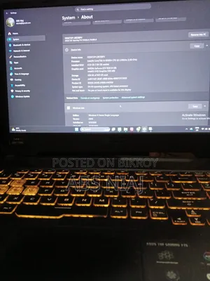 Laptop ASUS Tuf Gaming F15 8GB RAM NVIDIA Graphics 512GB SSD