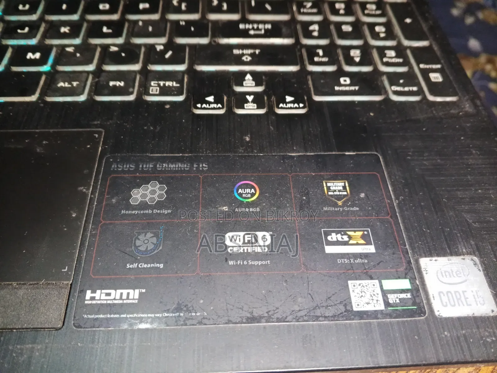 Laptop ASUS Tuf Gaming F15 8GB RAM NVIDIA Graphics 512GB SSD