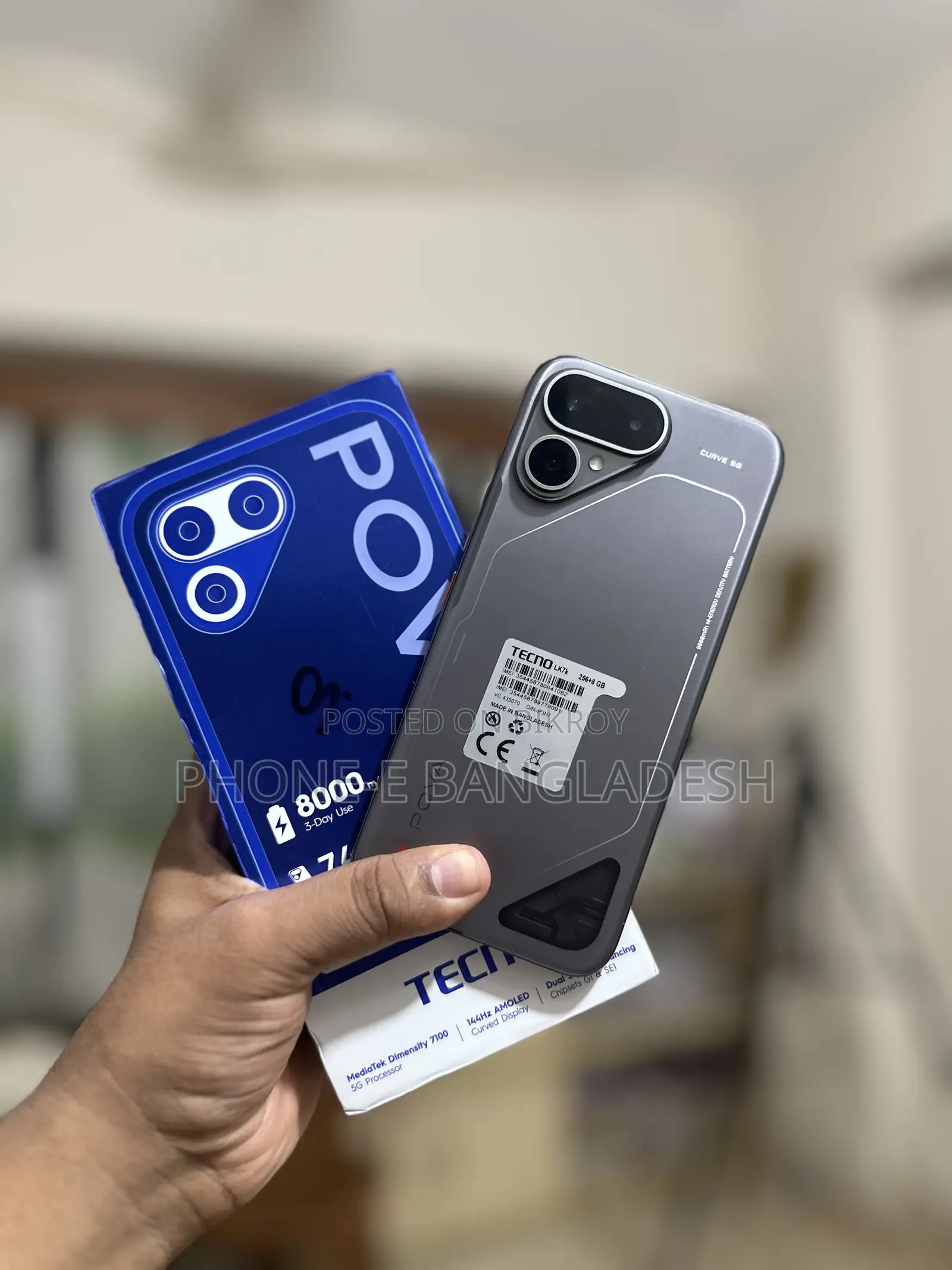 Tecno Pova Curve 2 5G 256 GB Silver
