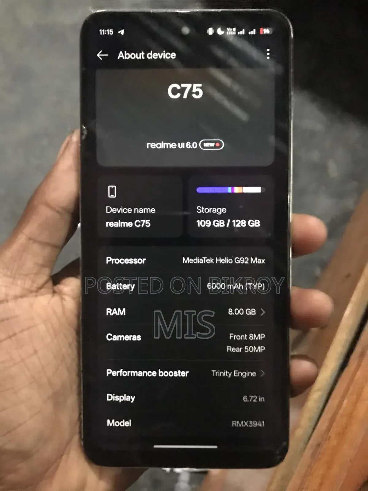 Realme C75 128 GB Rose Gold