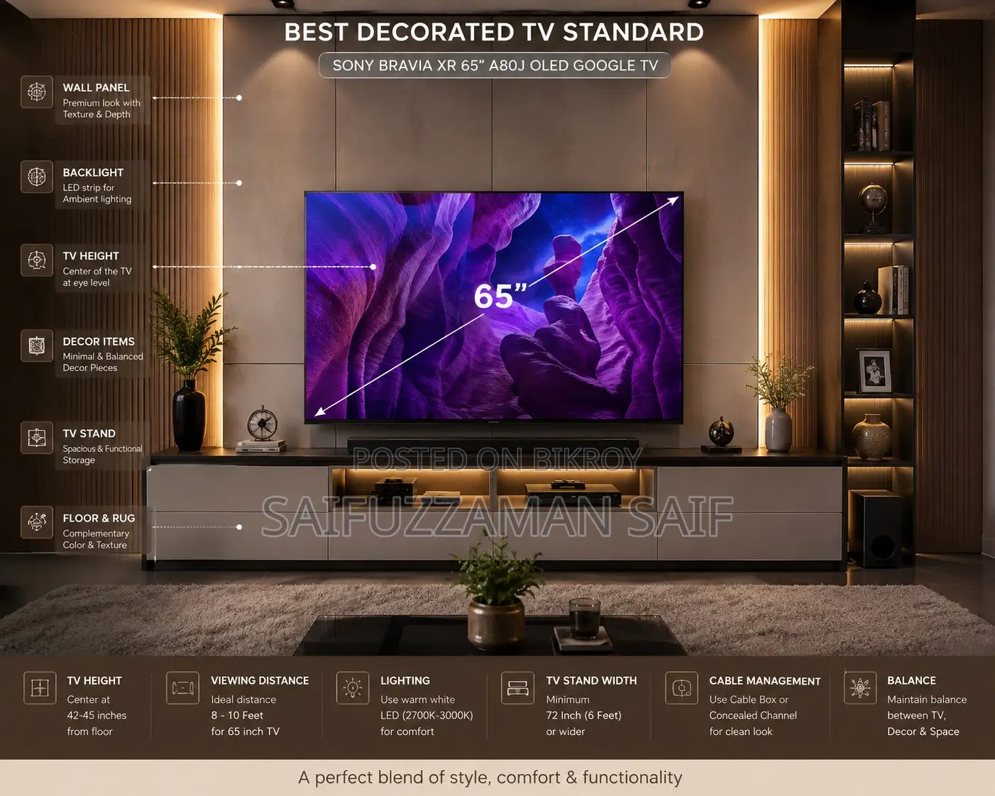 Sony Bravia Xr 65" A80j Oled Google TV