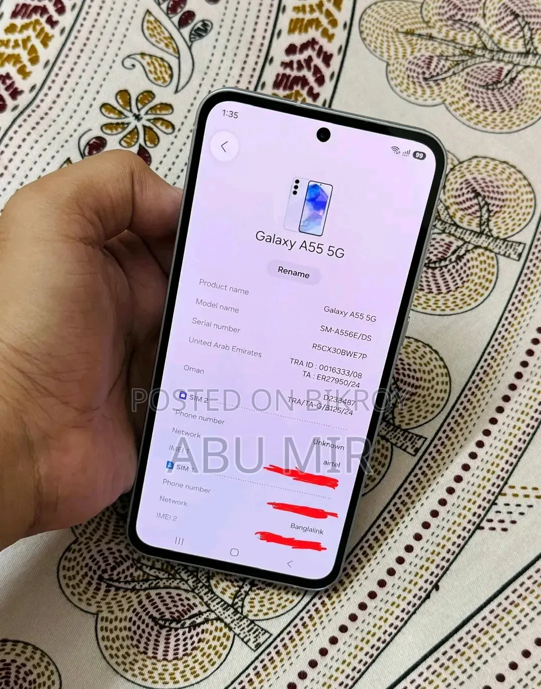 Samsung Galaxy A55 256 GB White