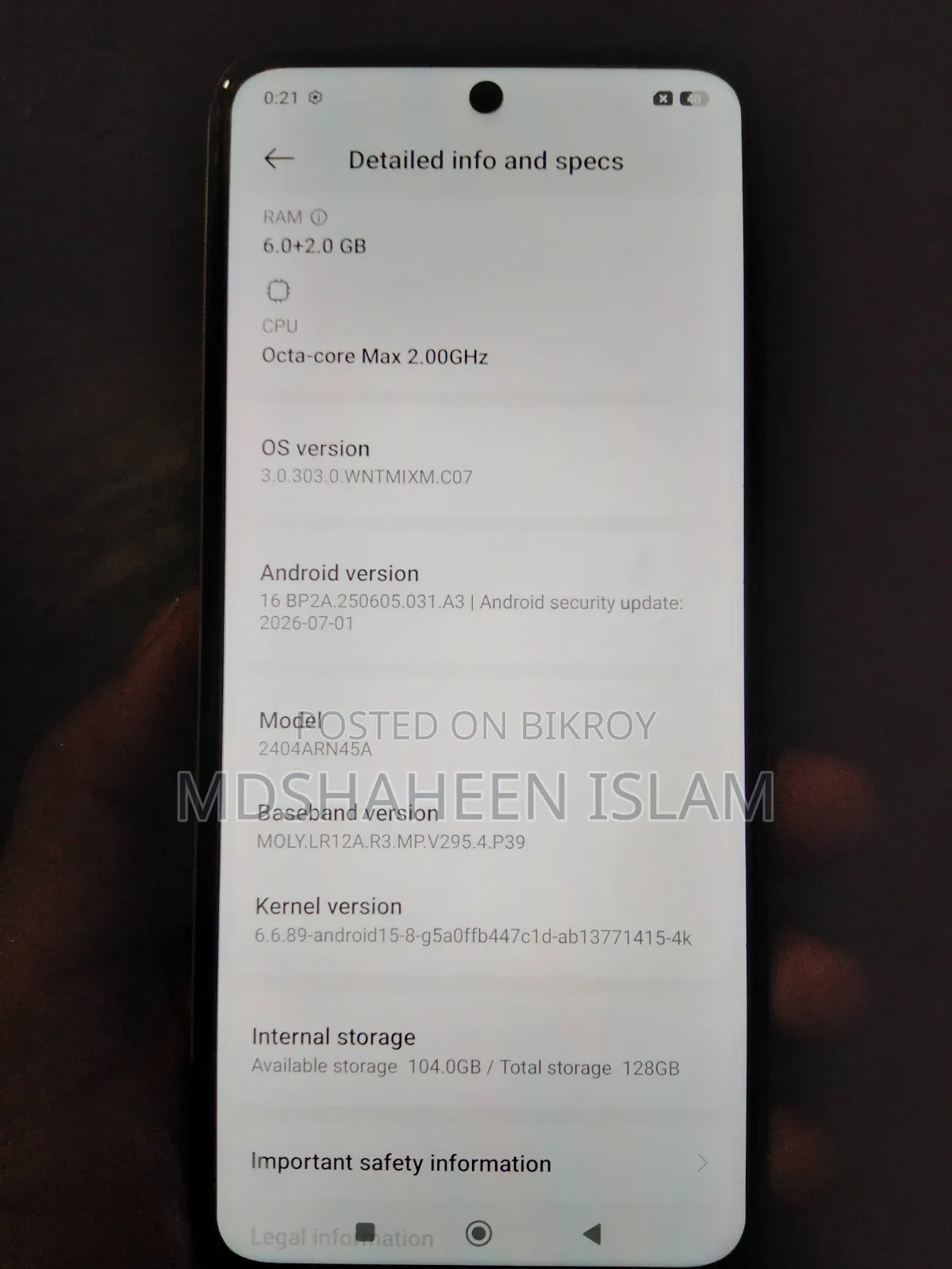 Xiaomi Redmi 13 128 GB White