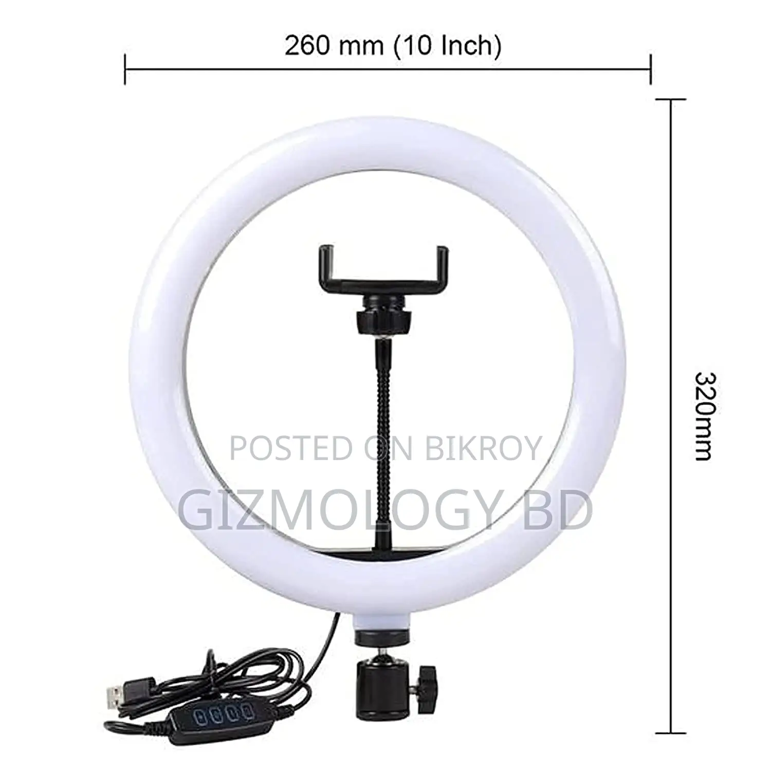 Content Creator Combo Kit (Ring Light + Wireless Mic + Tripod)