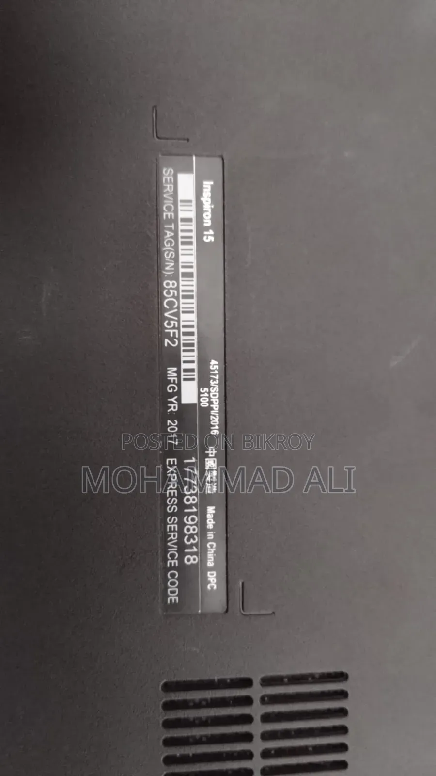 Laptop Dell Inspiron 15 12GB Intel Core I5 SSD 500GB