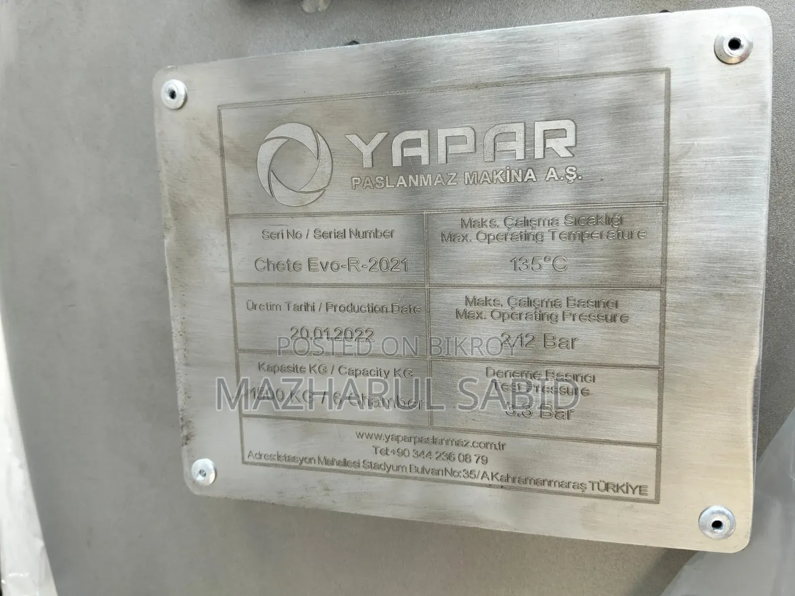 Yaper Chitaha Evo Dying Machine