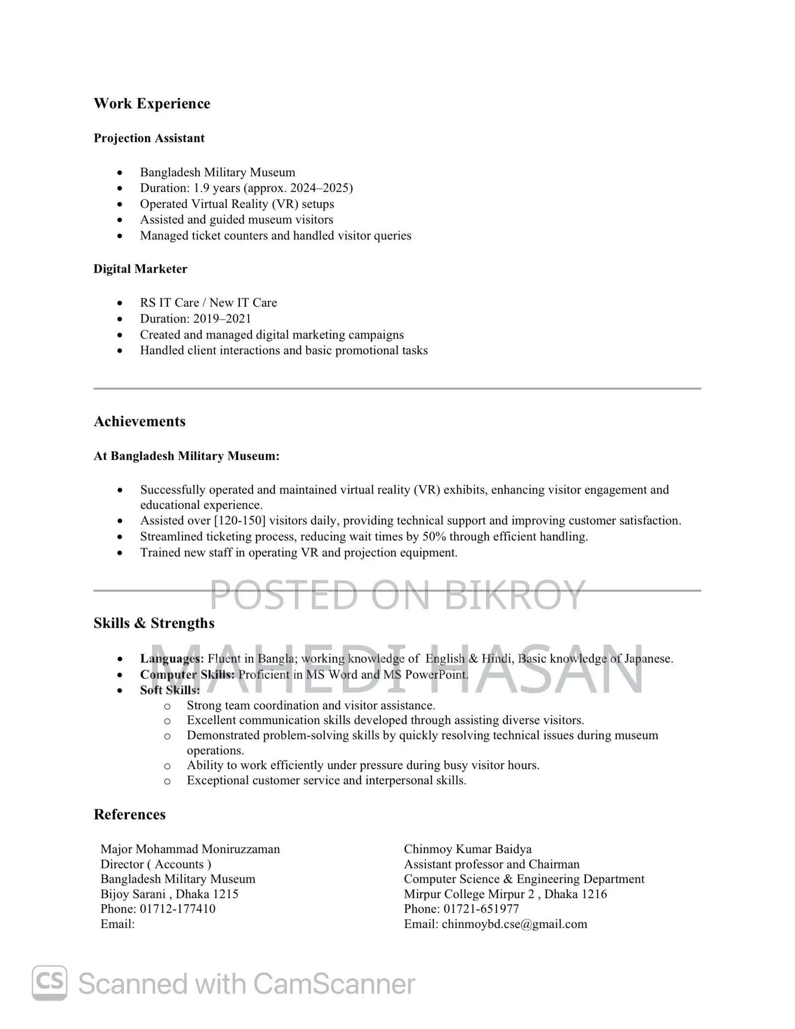 Customer Service Executive (Night Shift)