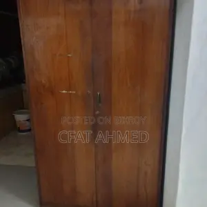 Original Teak Wood 2-Part Almirah