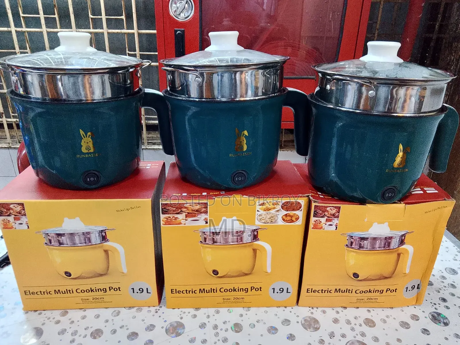 RUNBAISEN 1.9L Electric Multi Cooker Best Cooker for Bachelors